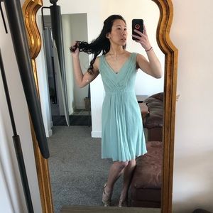 J. CREW Silk Chiffon Sage Dress, 0P